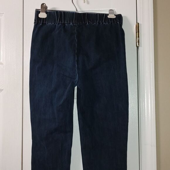 Soft Surroundings  pull on elastic waist  cropped jeans Sz XS - Picture 6 of 7